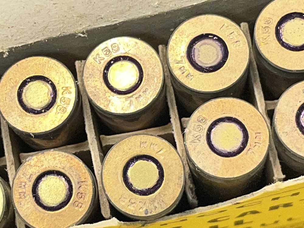 100 x vintage Kynoch 7mm Mauser ammunition 7x57 ICI UK 140 grain FMJ 1958-img-5