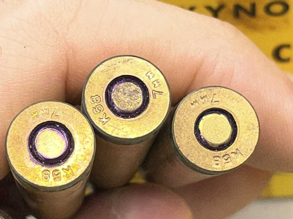 100 x vintage Kynoch 7mm Mauser ammunition 7x57 ICI UK 140 grain FMJ 1958-img-3