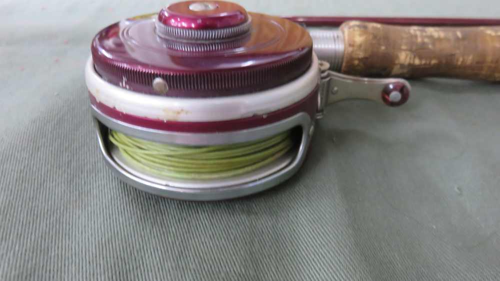Vintage Heddon Pal Mark I 8305 Fly Rod 8' & South Bend Oren-O-Matic 1130 -img-3