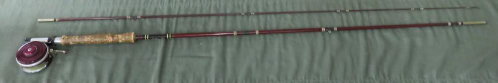 Vintage Heddon Pal Mark I 8305 Fly Rod 8' & South Bend Oren-O-Matic 1130 -img-0