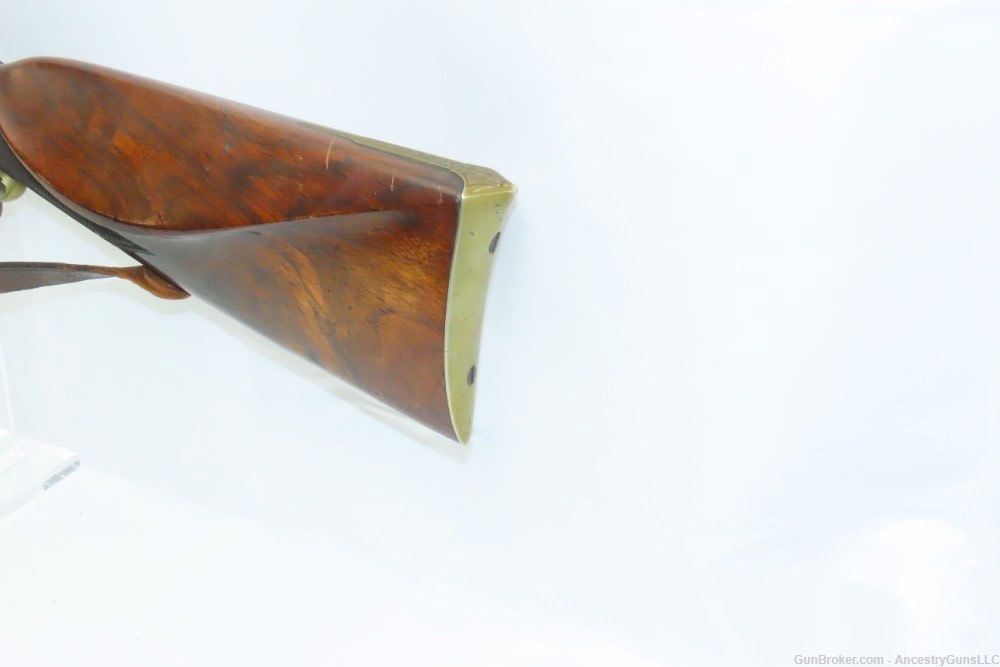 SILVER INLAID, ENGRAVED Antique THOBISCH Percussion CARVED Fowling Piece   -img-18
