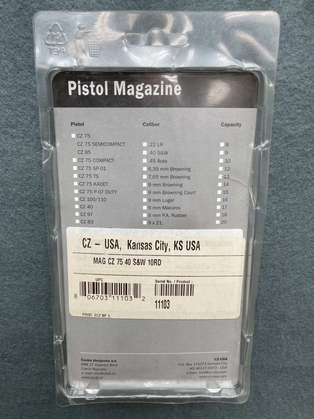 Nice-2 Pack CZ 75 Factory Magazines .40 S&W CZ75 Mixed Mags $ Super Deal $-img-1