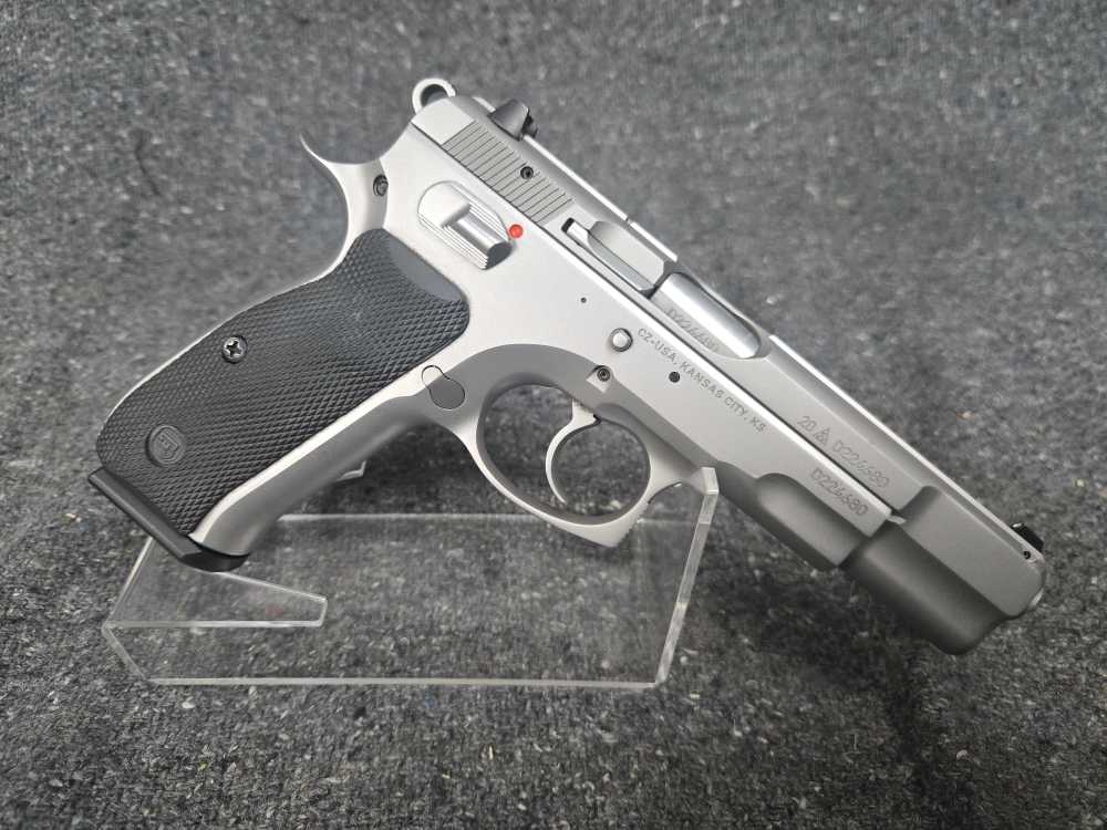 RARE CZ USA mdl. 75 B MATTE STAINLESS, Cal. 9mm TAKE A SHOT-img-5