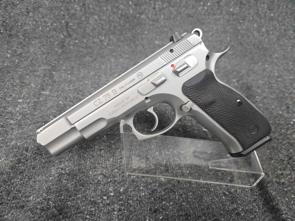 RARE CZ USA mdl. 75 B MATTE STAINLESS, Cal. 9mm TAKE A SHOT-img-1