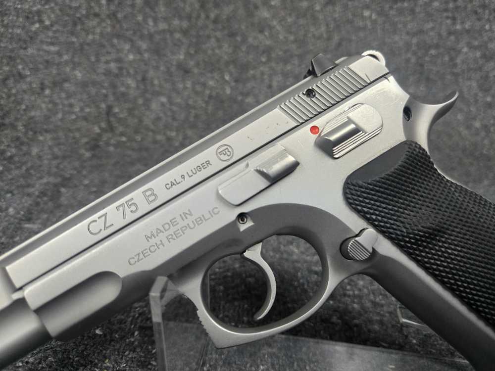 RARE CZ USA mdl. 75 B MATTE STAINLESS, Cal. 9mm TAKE A SHOT-img-3