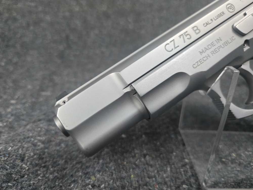RARE CZ USA mdl. 75 B MATTE STAINLESS, Cal. 9mm TAKE A SHOT-img-2