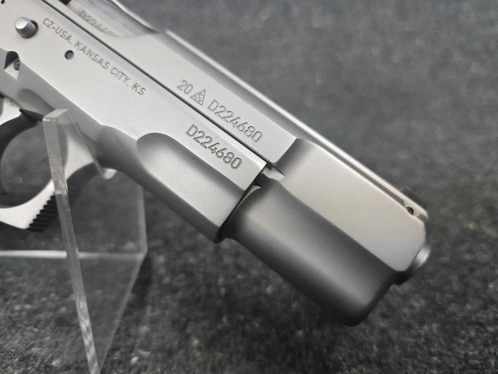 RARE CZ USA mdl. 75 B MATTE STAINLESS, Cal. 9mm TAKE A SHOT-img-6