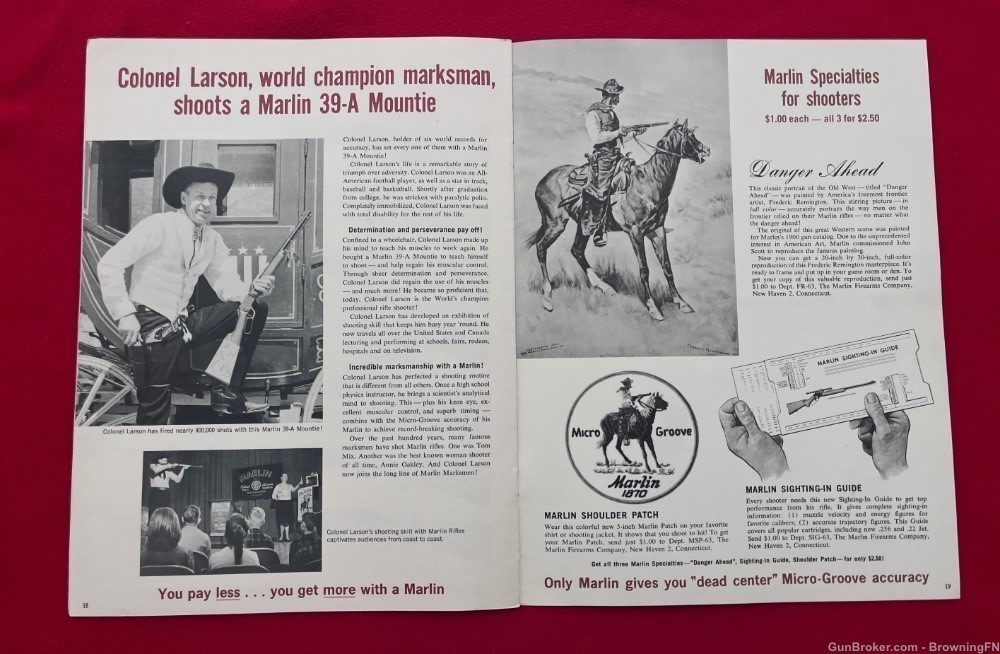 Original 1963 Marlin Catalog All Models Pictured for that year!-img-2