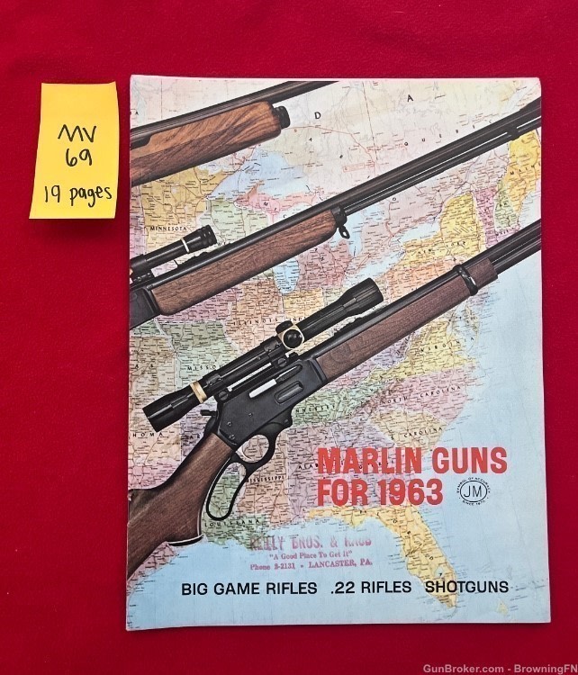 Original 1963 Marlin Catalog All Models Pictured for that year!-img-0
