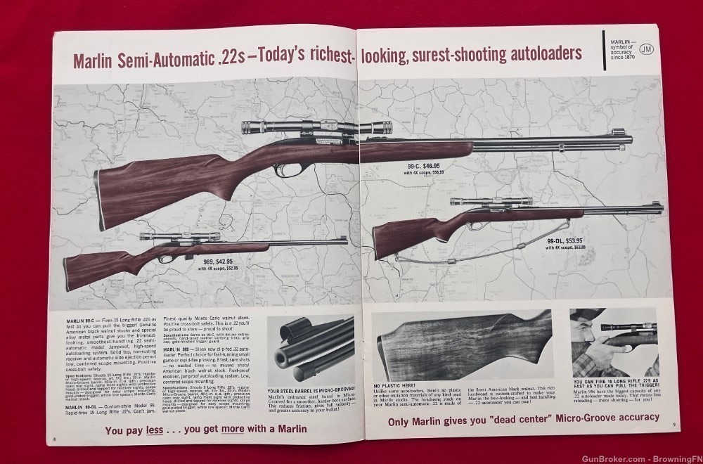 Original 1963 Marlin Catalog All Models Pictured for that year!-img-1