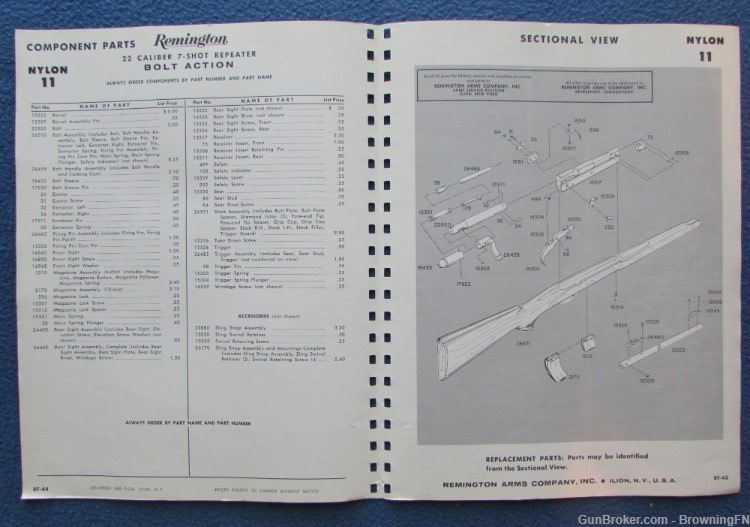 Vintage Remington Model Nylon 11 Owners Instruction Manual .22-img-1