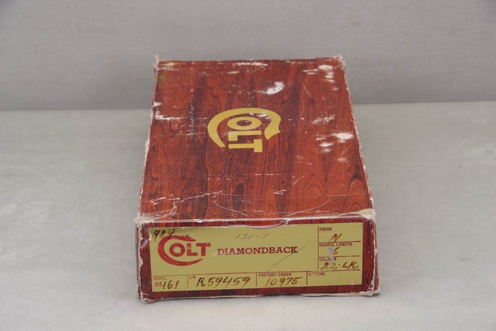 1978 Colt Diamondback 22LR 6'' Nickel 98%+ with Original Box & Papers-img-2