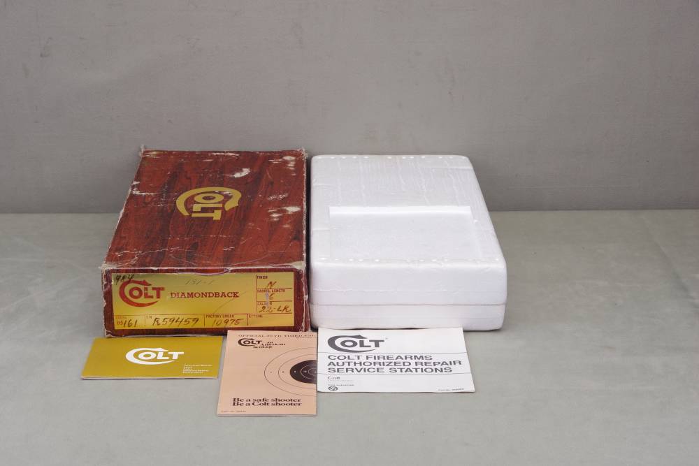 1978 Colt Diamondback 22LR 6'' Nickel 98%+ with Original Box & Papers-img-5