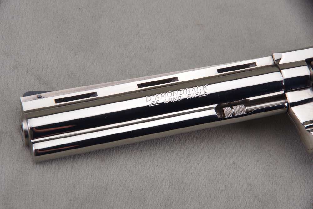 1978 Colt Diamondback 22LR 6'' Nickel 98%+ with Original Box & Papers-img-8
