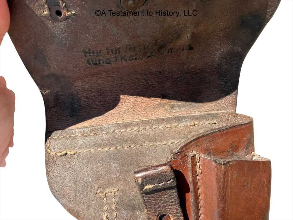 WWII GERMAN- FEMARU P.37 HOLSTER- LUFTWAFFE ISSUE- ORIG! WW2 RARE!-img-11