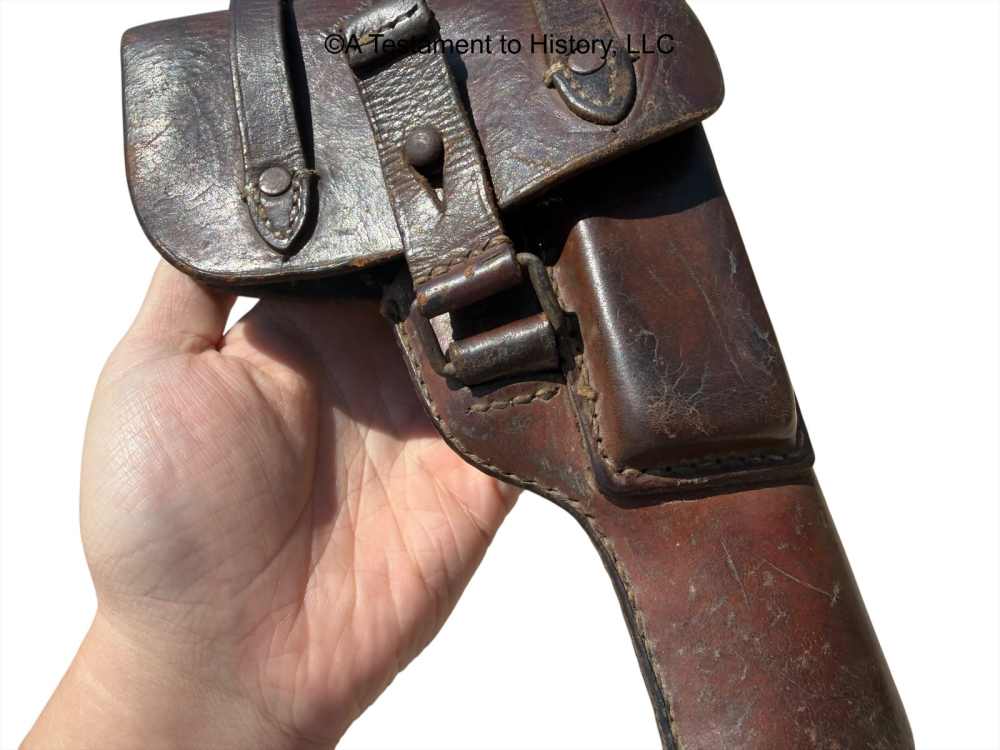 WWII GERMAN- FEMARU P.37 HOLSTER- LUFTWAFFE ISSUE- ORIG! WW2 RARE!-img-2