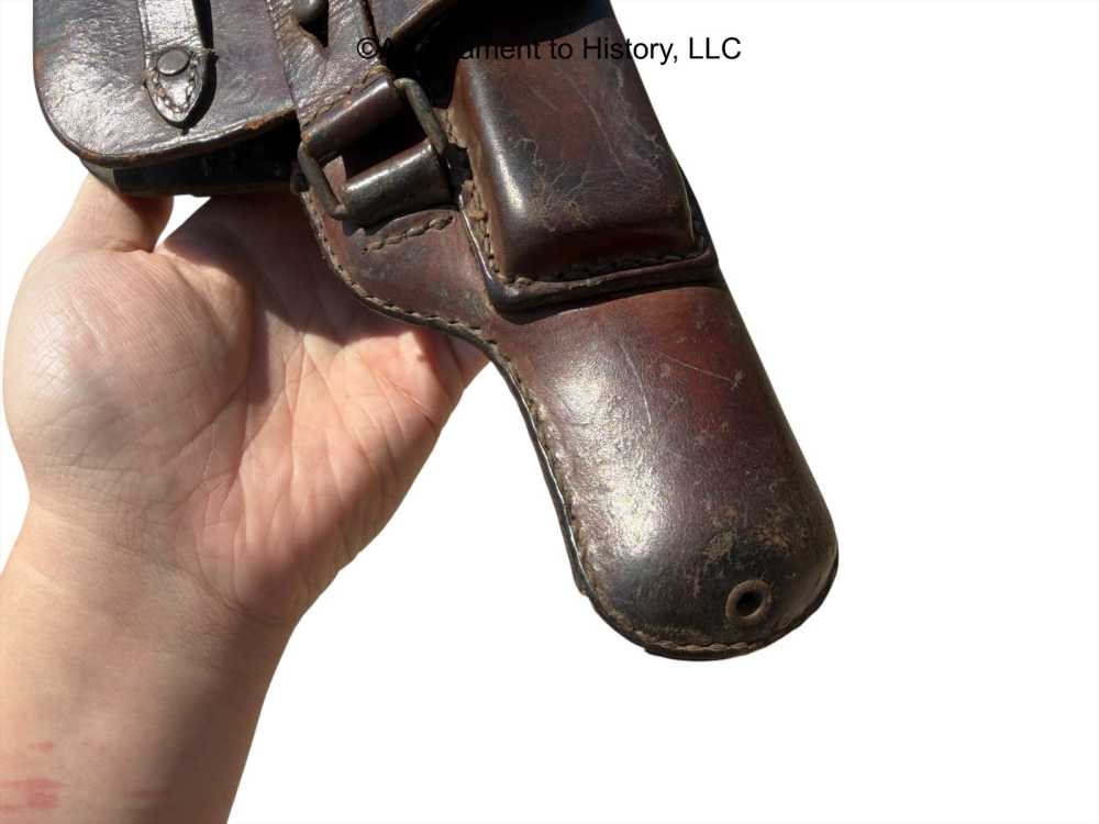 WWII GERMAN- FEMARU P.37 HOLSTER- LUFTWAFFE ISSUE- ORIG! WW2 RARE!-img-3