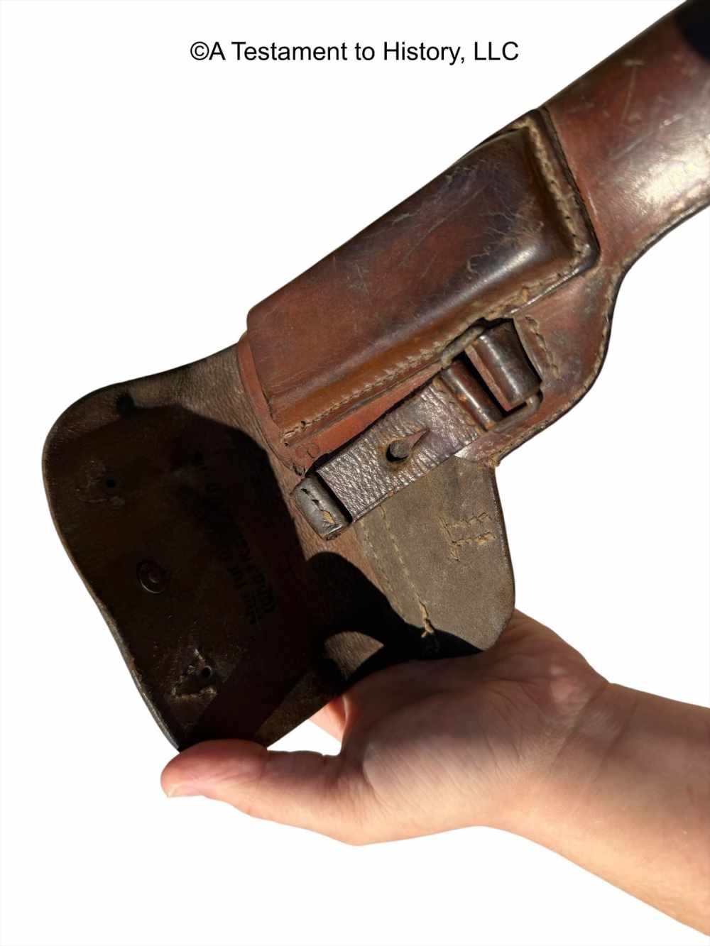 WWII GERMAN- FEMARU P.37 HOLSTER- LUFTWAFFE ISSUE- ORIG! WW2 RARE!-img-10