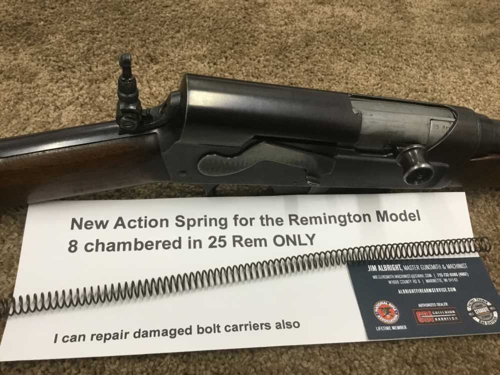 New action spring for the Remington model 8 in 25 Remington ONLY-img-0