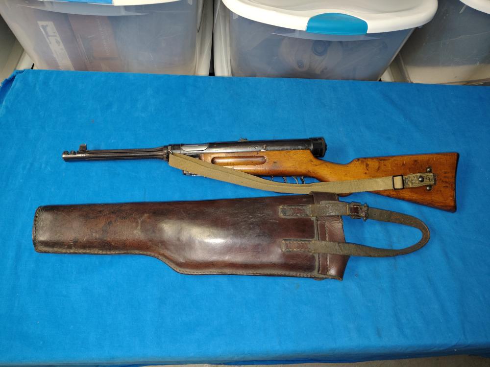 WWII Italian Beretta MAB smg Black Shirts 38/42 43 44 leather carry case-img-5