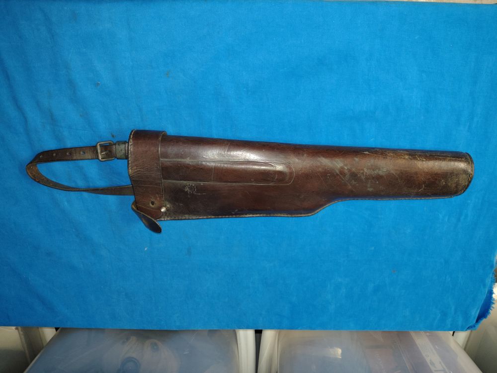 WWII Italian Beretta MAB smg Black Shirts 38/42 43 44 leather carry case-img-0