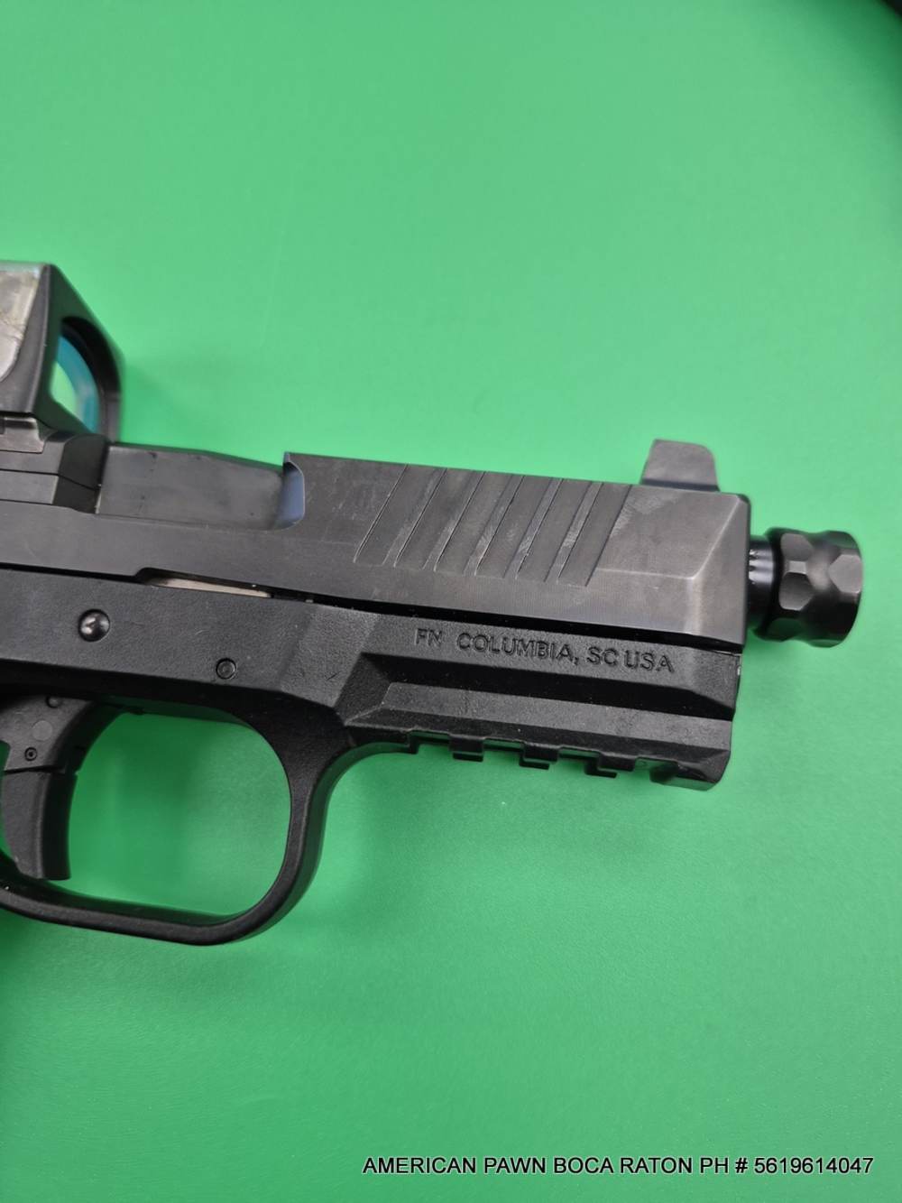FN 509 Midsize Tactical 9mm THREADED 4.5" BRL, FN509 TRIJICON RM05 RED DOT -img-7