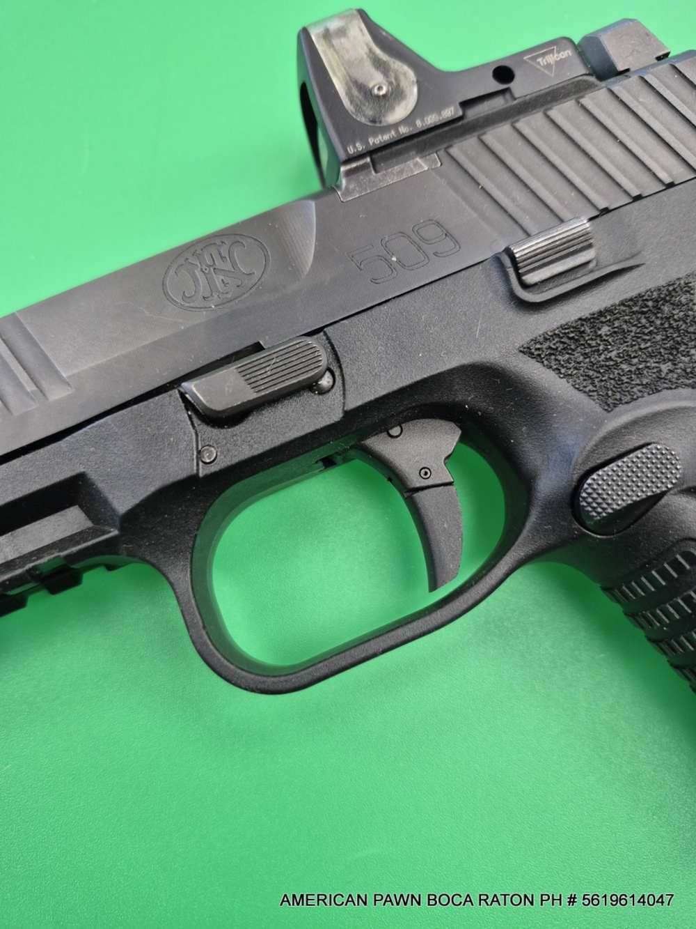 FN 509 Midsize Tactical 9mm THREADED 4.5" BRL, FN509 TRIJICON RM05 RED DOT -img-9