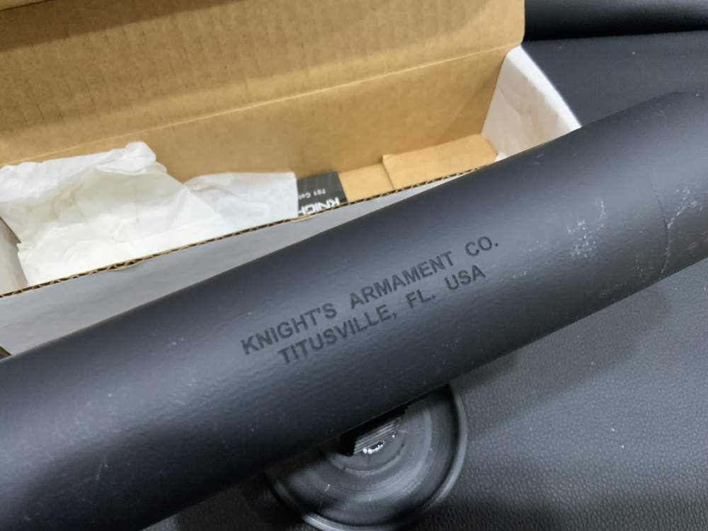 Knight's 120333-BLK Suppressor 7.62 CRS DSR 5.75" 15oz Direct Thread-img-1