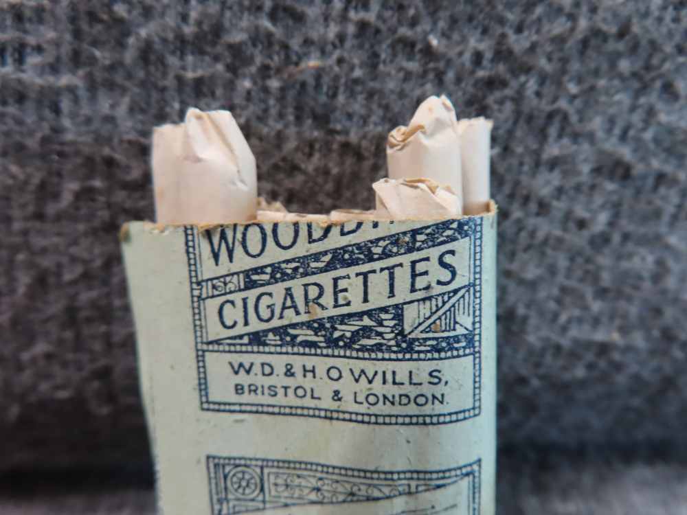 WWII BRITISH PACK OF 10 WILD WOODBINE CIGARETES & JOHN COTTON'S TOBACCO-img-9