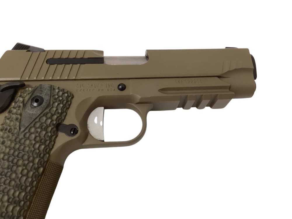 Sig Sauer 1911 Scorpion FDE 45 .45 1911CAR-45SCPN w/ Case + 2 Mags -img-1