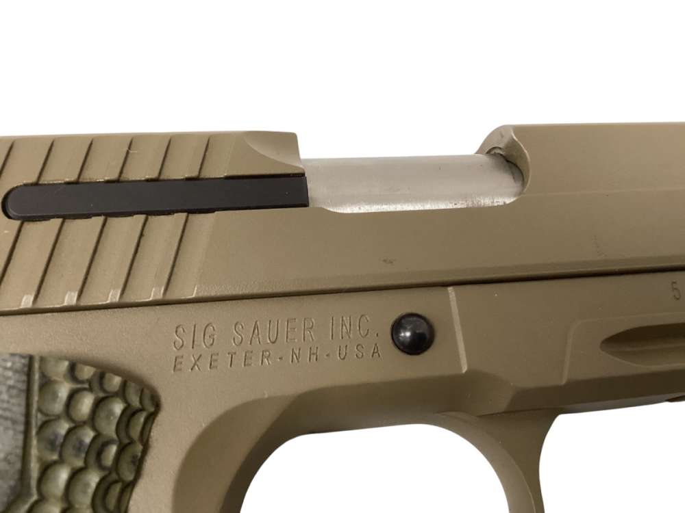Sig Sauer 1911 Scorpion FDE 45 .45 1911CAR-45SCPN w/ Case + 2 Mags -img-8