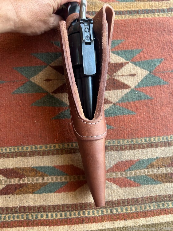 Leather Field Holser Fits Ruger Blackhawk with Optic or Short Scope-img-2