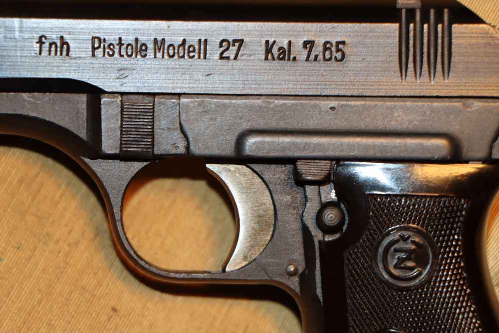 Very Fine WWII German CZ Model 27 Pistol "fnh" code-img-9