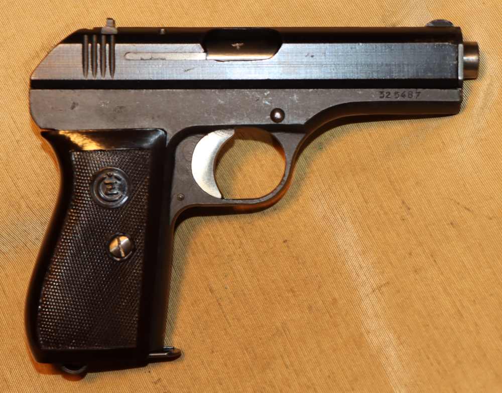 Very Fine WWII German CZ Model 27 Pistol "fnh" code-img-1