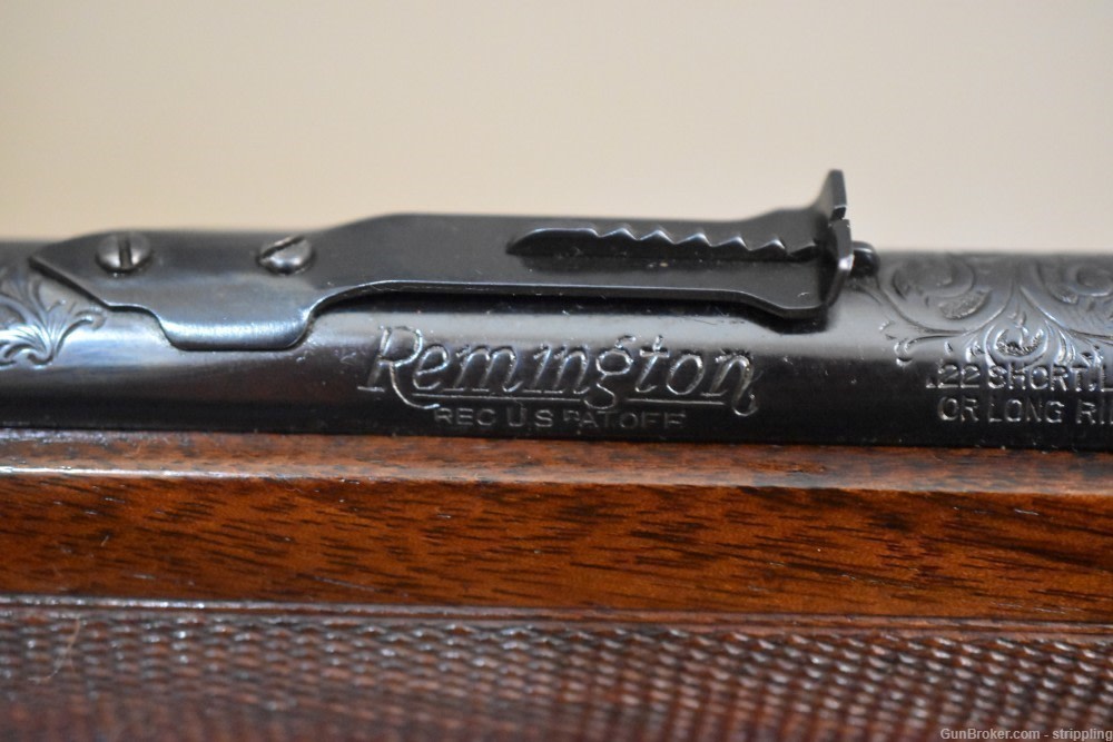Beautiful Hand Engraved Remington Model 341 22 Caliber Bolt Action Rifle-img-2