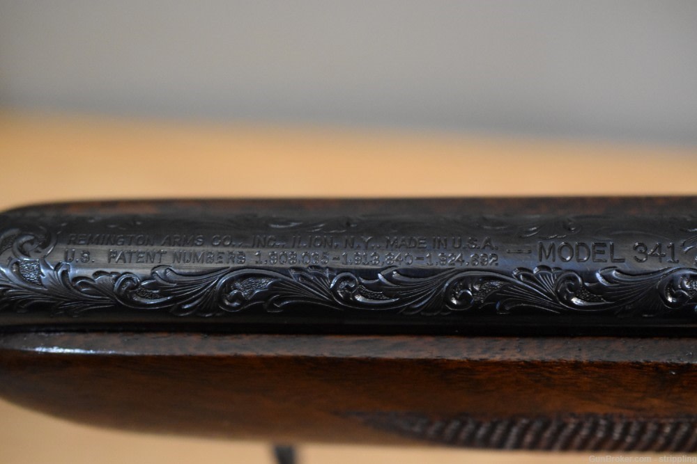 Beautiful Hand Engraved Remington Model 341 22 Caliber Bolt Action Rifle-img-18