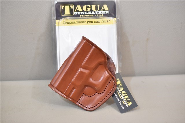 Glock Model 29 Tagua Left Hand Cross Draw Open Top Leather Holster-img-0
