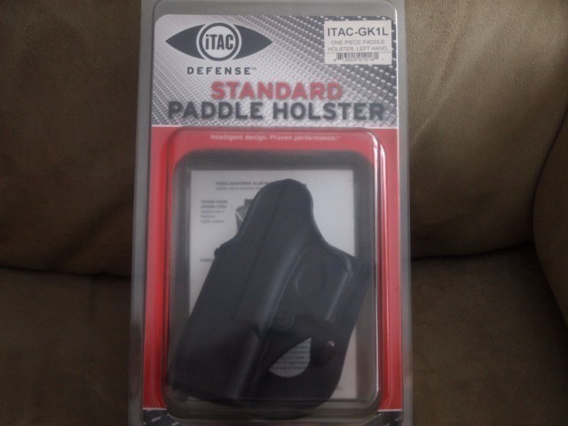 ITAC Standard Paddle Holster Left Handed Glock -img-0