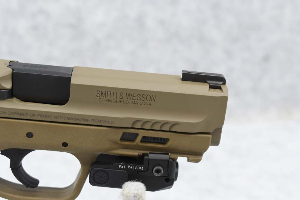 S&W M&P9 M2.0 9mm 4 FDE TruGlo TFX Night Sights Osprey Green Laser Like New-img-4