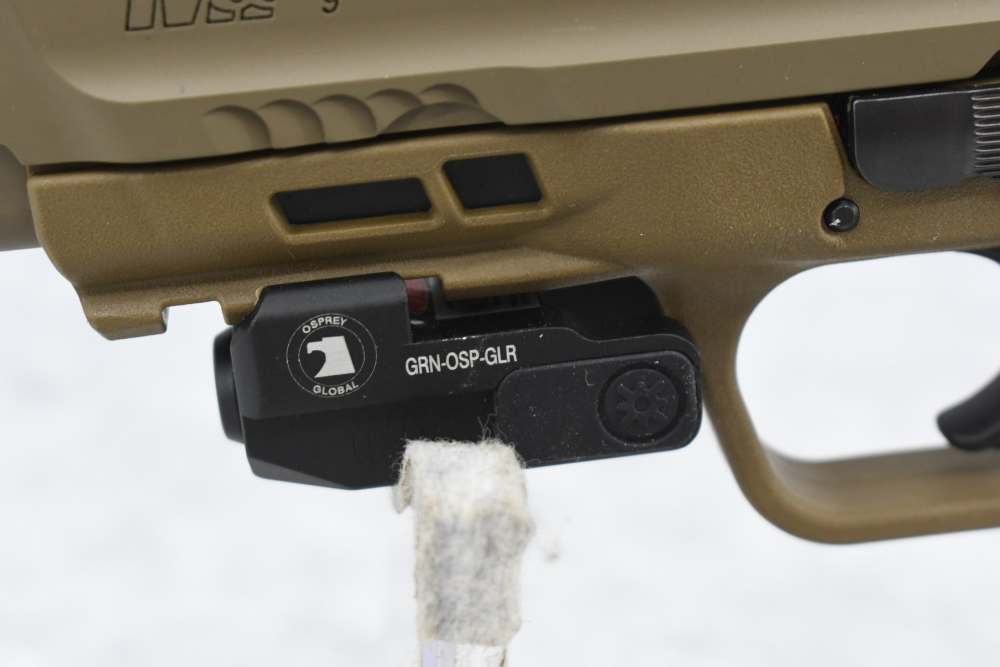 S&W M&P9 M2.0 9mm 4 FDE TruGlo TFX Night Sights Osprey Green Laser Like New-img-7
