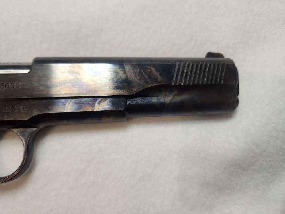 RARE Olympic Arms Schuetzen work 1911 Trail boss LONG SLIDE case hardned-img-4