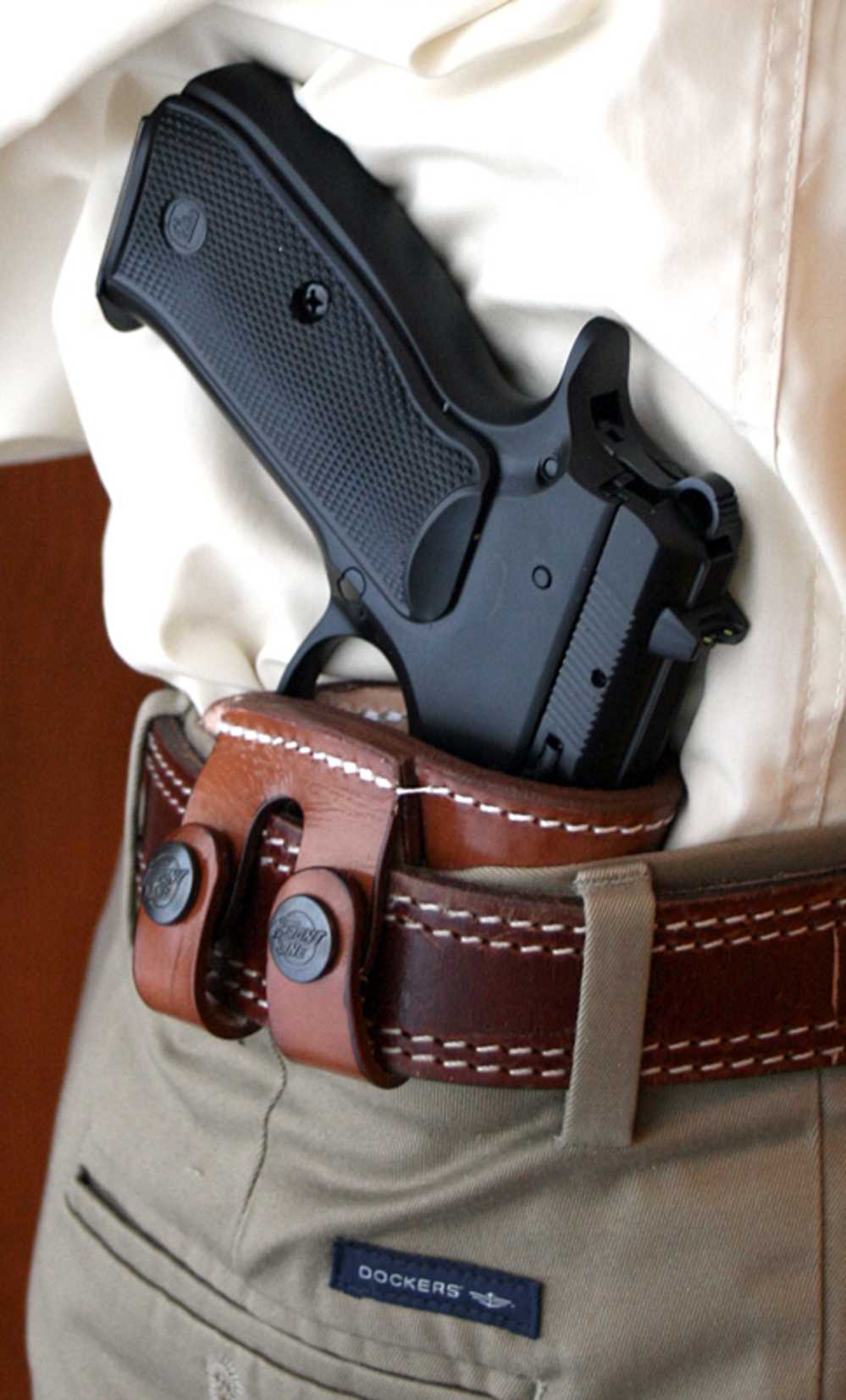 Front Line Left Hand Yammam Leather Holster for CZ 75-img-2