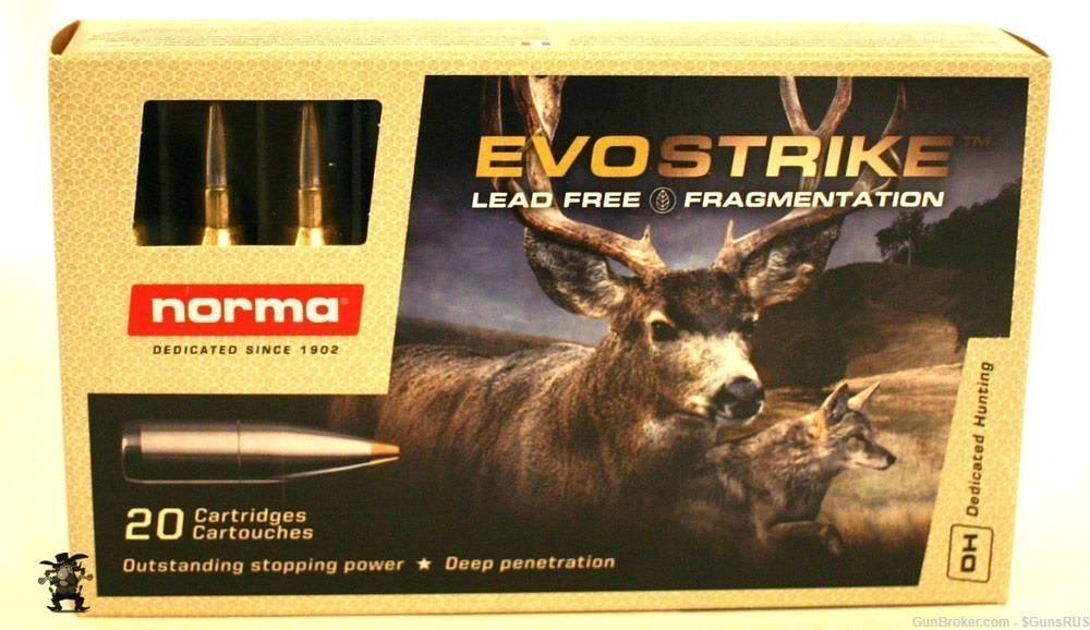 NORMA 300 WIN MAG 139 Grain Evo Strike Fragmenting Lead Free 20 Rds-img-1