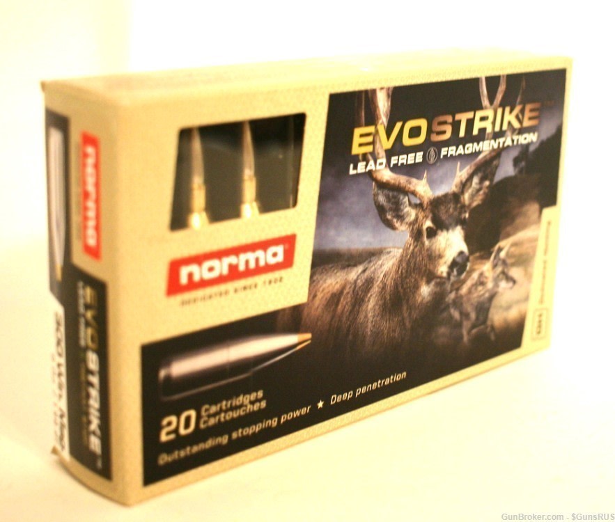 NORMA 300 WIN MAG 139 Grain Evo Strike Fragmenting Lead Free 20 Rds-img-2
