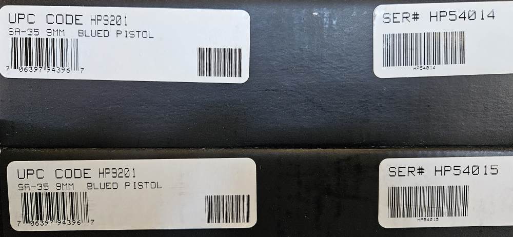 CONSECUTIVE Serial #s TWO Springfield SA-35 MATTE HP9201 Hi-Power Walnut-img-0