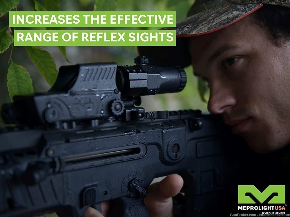 MEPROLIGHT® MX3-T 3X Red Dot sight magnifier w Side Flip Pullback Adapter-img-1