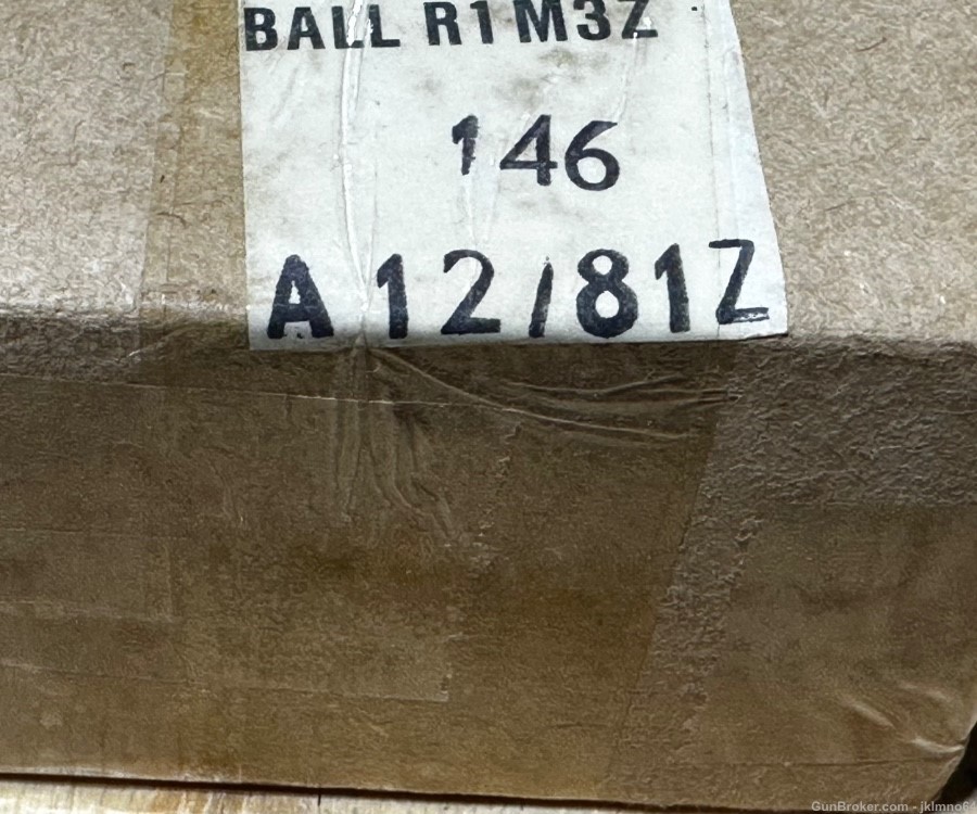 50 rounds of SA R1 M3Z 1980 303 British brass cased rifle ammo-img-4