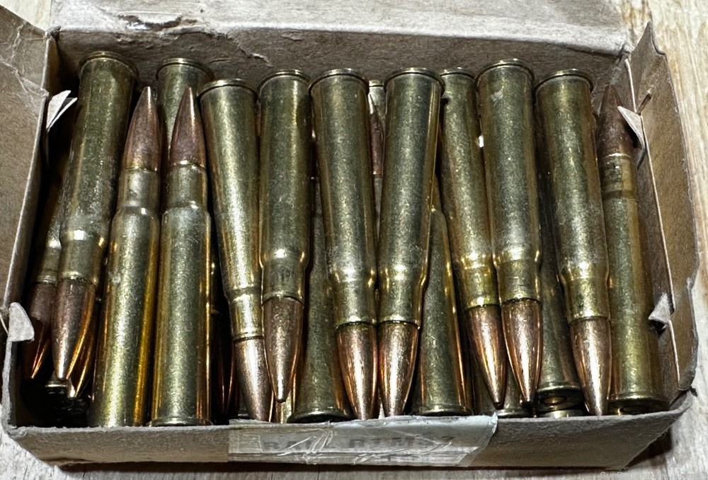 50 rounds of SA R1 M3Z 1980 303 British brass cased rifle ammo-img-0