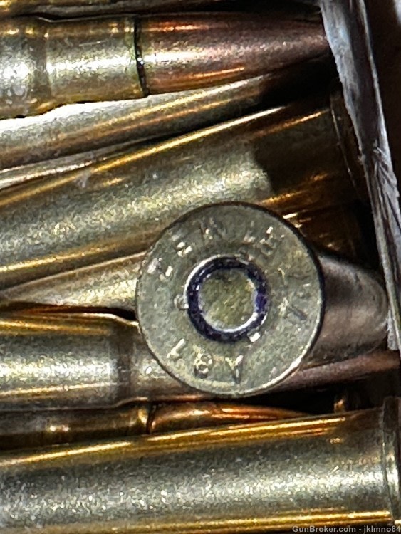 50 rounds of SA R1 M3Z 1980 303 British brass cased rifle ammo-img-2