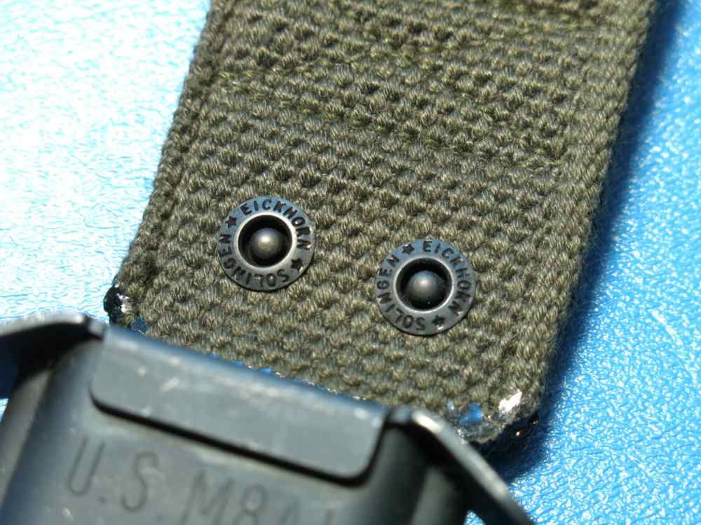 Vintage Eickhorn Solingen West German M16 M4 M7 Bayonet U.S. M8A1 Scabbard-img-5